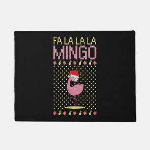 Flamingo pink beak gift Christmas Doormat