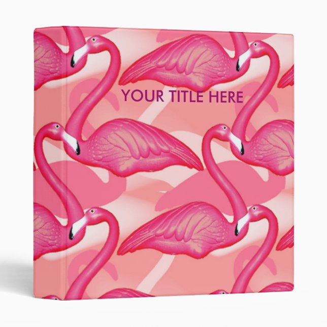 flamingo pink binder (Front/Spine)