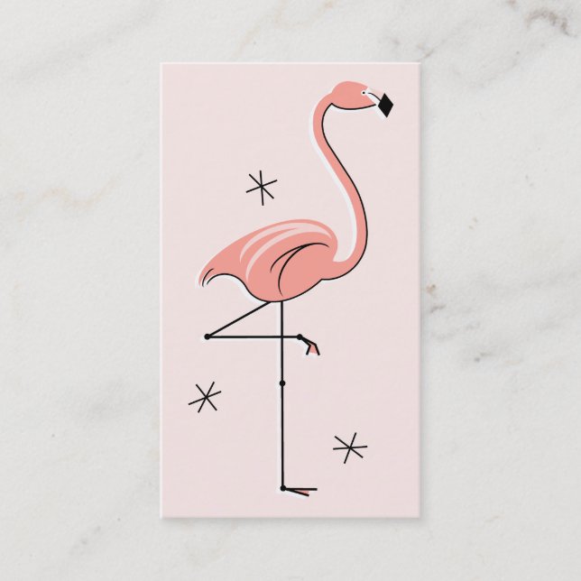 Flamingo Pink business card (Front)
