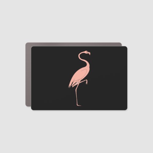 Flamingo Pink       Car Magnet