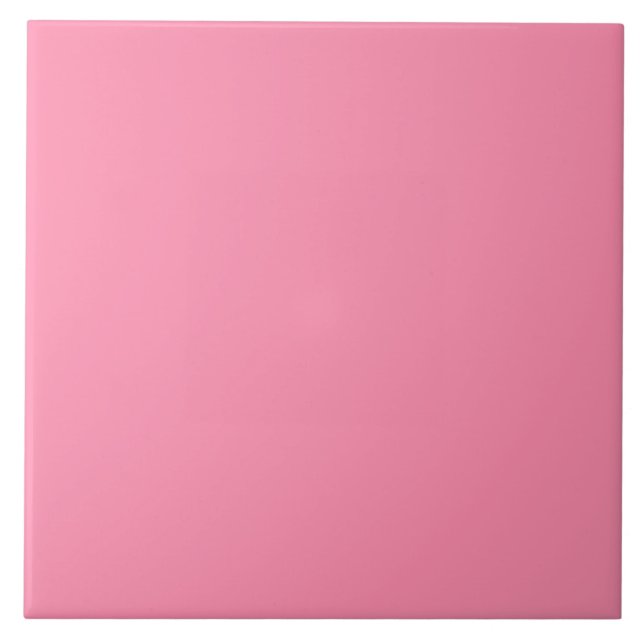 Flamingo Pink Ceramic Tile. Tile (Front)
