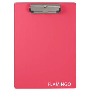 Flamingo pink color name clipboard