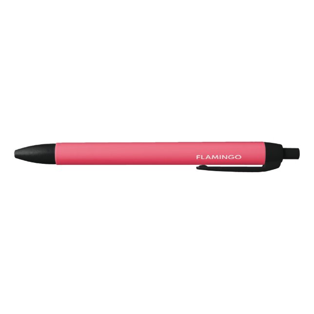 Flamingo pink color name pen (Bottom)