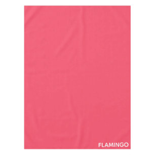 Flamingo pink color name tablecloth