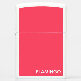 Flamingo pink color name zippo lighter