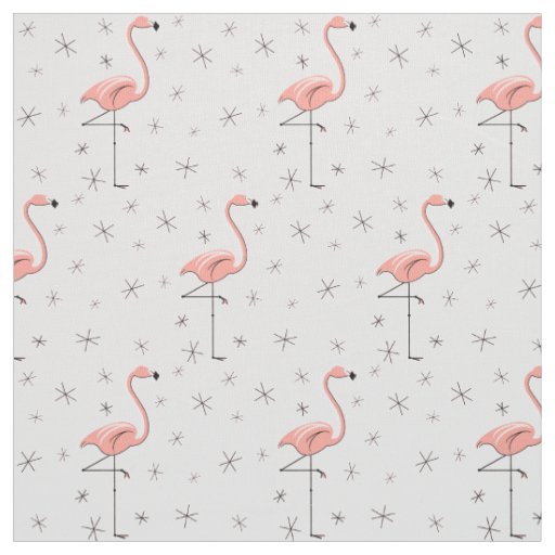 Flamingo Pink fabric