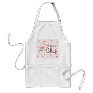 Flamingo Pink Fabulous Chef apron
