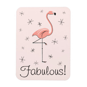 Flamingo Pink Fabulous magnet flexible