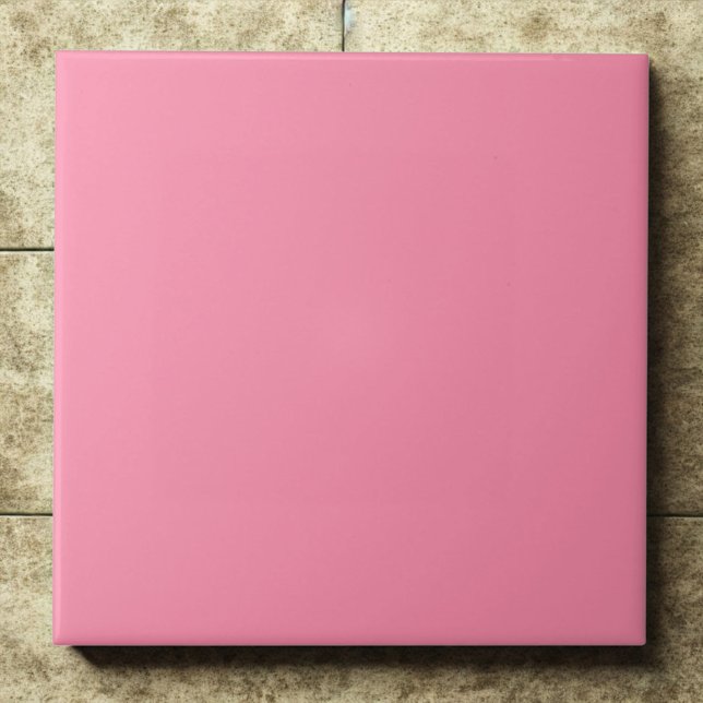Flamingo Pink #fc8eac Playful Accent Ceramic Tile (Creator Uploaded)