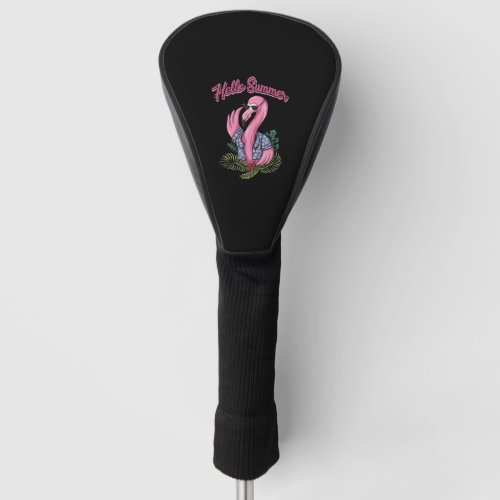 Flamingo Pink Flamingo Water Bird Summer Golf Head Cover