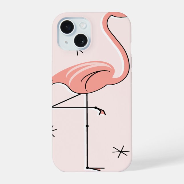 Flamingo Pink iPhone case (Back)