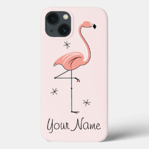Flamingo Pink 'Name' iPad Mini case