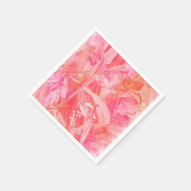 Flamingo Pink Napkins (Corner)