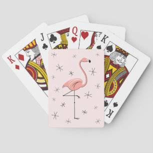 Flamingo Pink playing cards