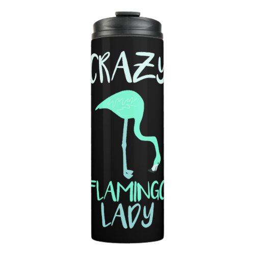 Flamingo Pink Red Animal Thermal Tumbler