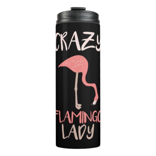 Flamingo Pink Red Animal  Thermal Tumbler