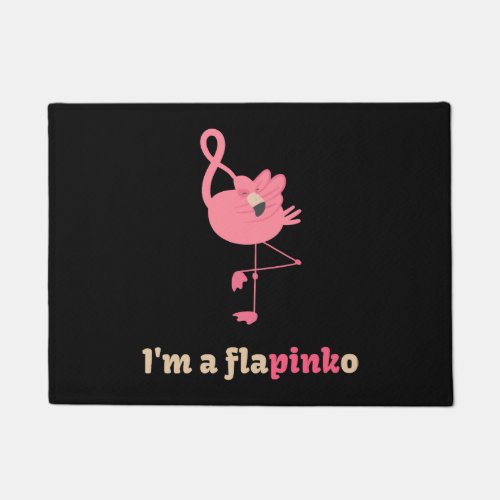 Flamingo Pink Ribbon Breast Cancer Awareness Month Doormat
