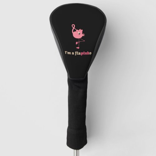Flamingo Pink Ribbon Breast Cancer Awareness Month Golf Head Cover