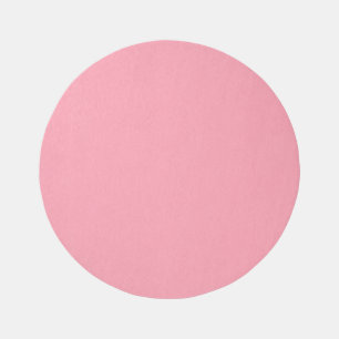 Flamingo Pink Solid Outdoor/Indoor Rug