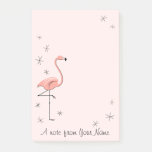 Flamingo Pink "Text" vertical Post-it Notes