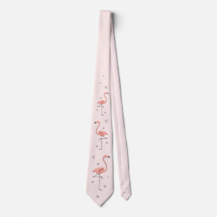 Flamingo Pink tie