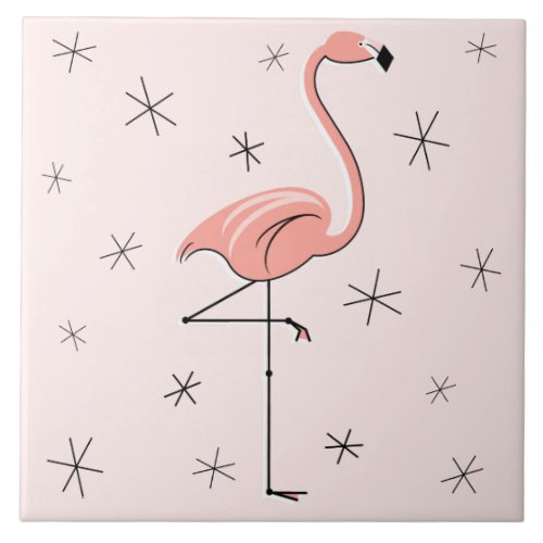 Flamingo Pink tile