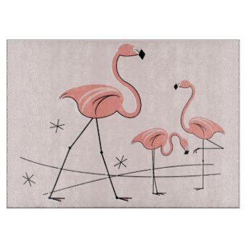 Flamingo Pink Trio 2 Cutting Board by QuirkyChic at Zazzle