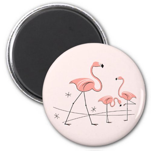 Flamingo Pink Trio 2 magnet