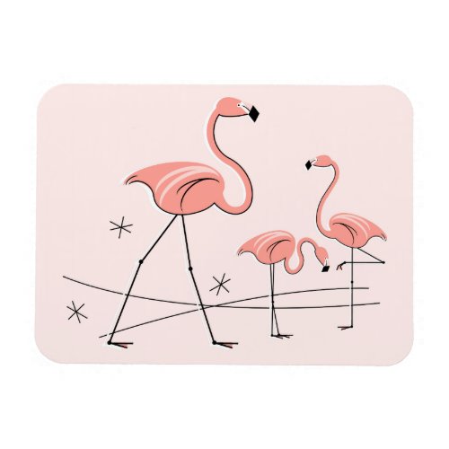 Flamingo Pink Trio 2 magnet flexible