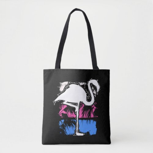 Flamingo Pink Vintage Retro Animal Lover Crazy    Tote Bag