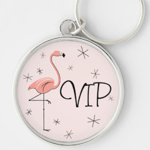 Flamingo Pink 'VIP' keychain premium
