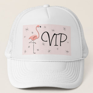 Flamingo Pink 'VIP' Trucker hat pink