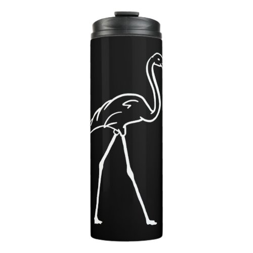 Flamingo Pink Water Bird Exotic Caribbean    Thermal Tumbler