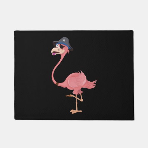 Flamingo Pirate Doormat