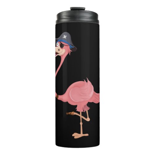 Flamingo Pirate Thermal Tumbler