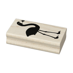Flamingo Plain Rubber Stamp (Facing Right)