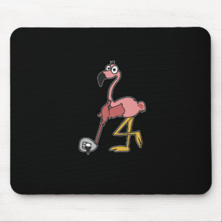 Flamingo Play Golf Pink Flamingo Lover Mouse Pad
