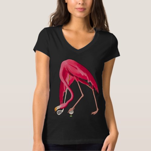 Flamingo Playing Golf Funny T_Shirt