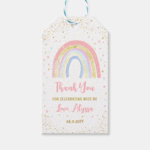 Flamingo Pneapple Tropical Birthday Thank you Gift Tags