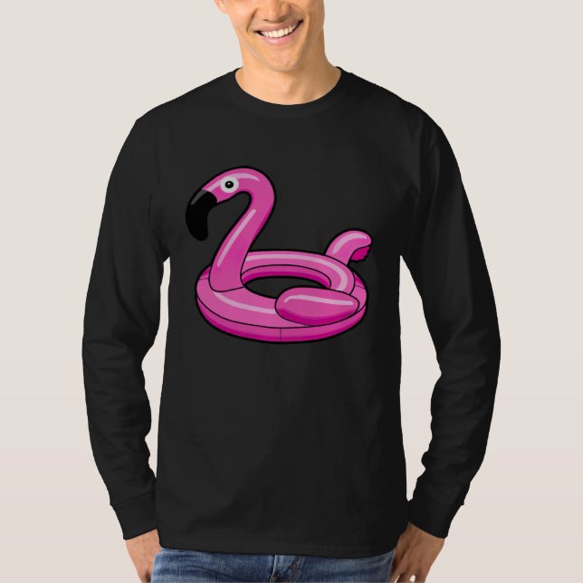 Flamingo Pool Floaty T-Shirt (Front)