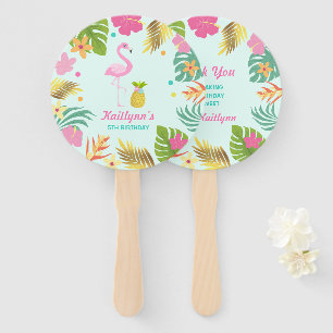 Flamingo Pool Party Hand Fan Flamingo Party Favor