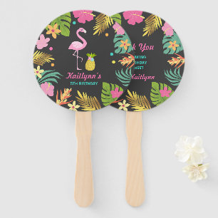Flamingo Pool Party Hand Fan Flamingo Party Favor
