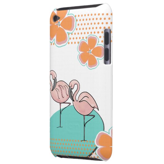 Flamingo Poolside iPod Touch Case-Mate Case (Back Left)