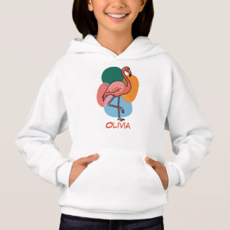 Flamingo Pop art colorful Hoodie