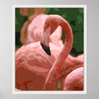 Flamingo Pose 20x24 Art Print -other sizes also