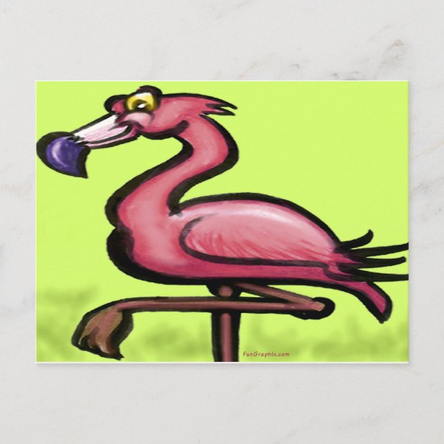 Flamingo Postcard (Front)