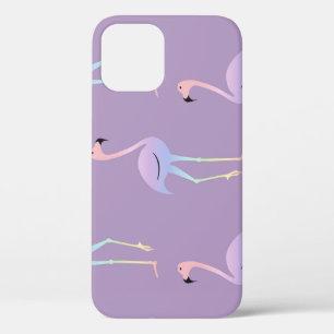 Flamingo Rainbow: Colorful Seamless Pattern. iPhone 12 Case