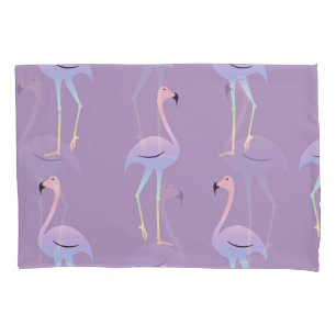 Flamingo Rainbow: Colorful Seamless Pattern. Pillow Case