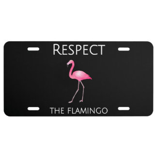 Flamingo - Respect Flamingo License Plate