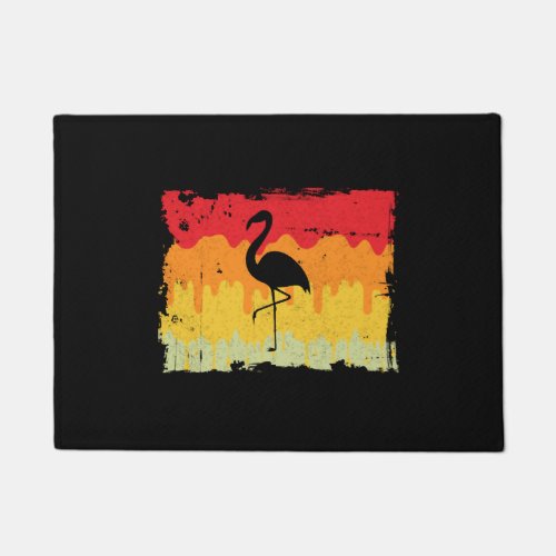 flamingo retro    doormat